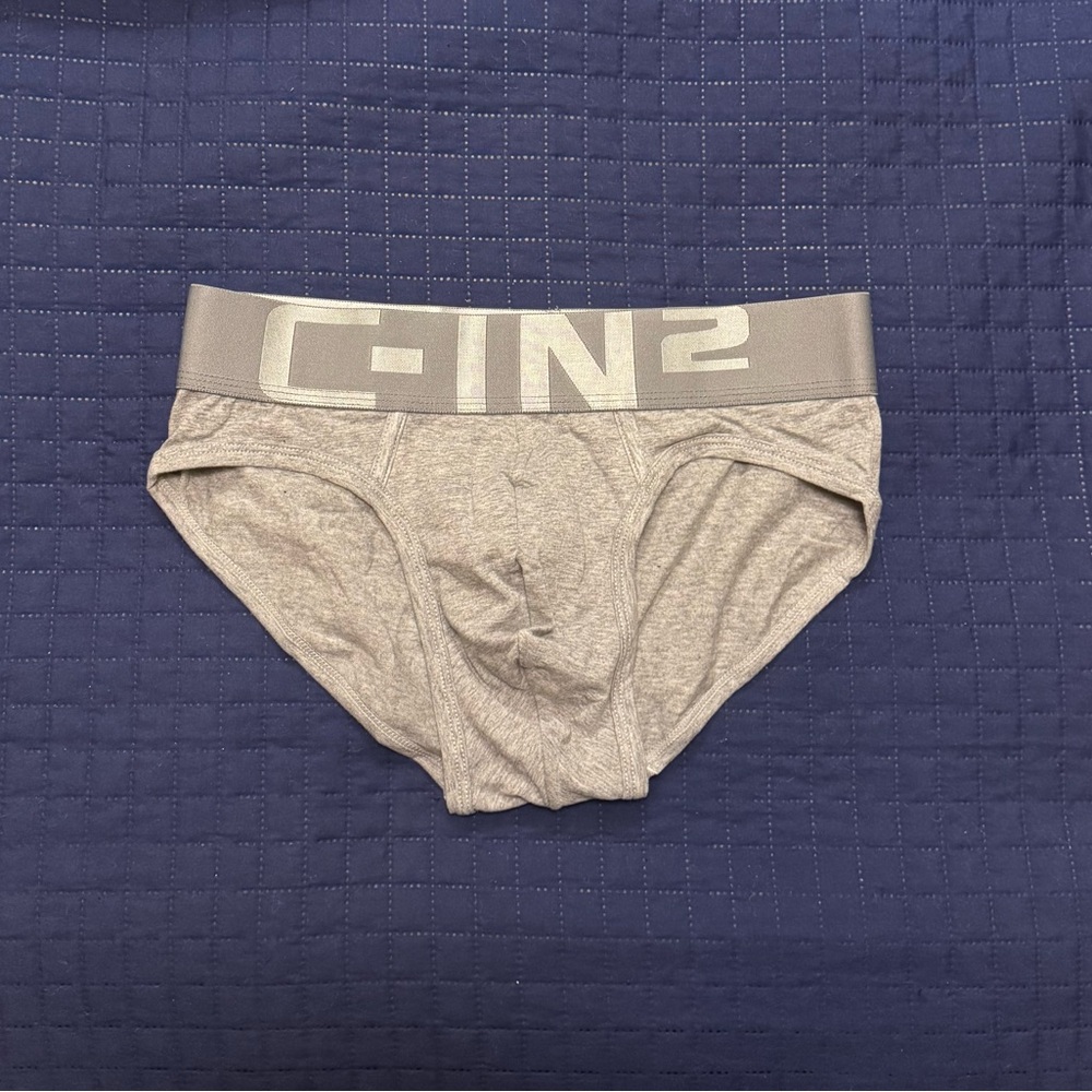 Men’s Gray Briefs. Medium. New.